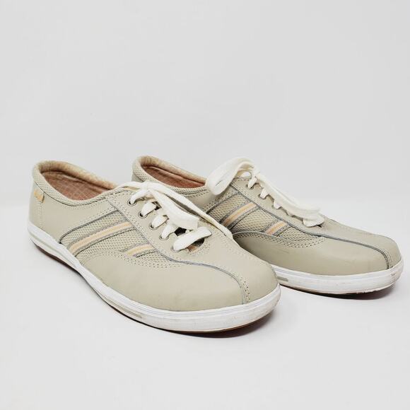 Keds Springy Steps Leather Stone Lace Up Oxford Shoes Size 7 Casual Business - Picture 2 of 10